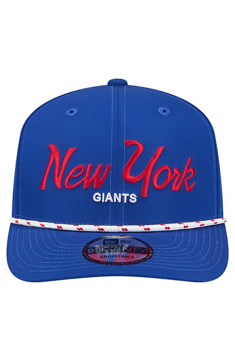New Era Men
s New Era Royal New York Giants Script 9SEVENTY Adjustable Hat, Alternate, color, Royal