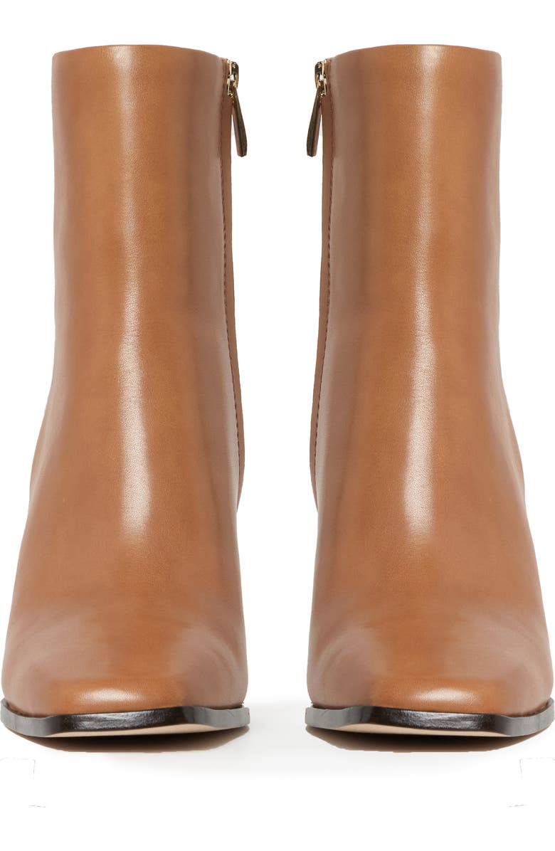 PAIGE Farah Square Toe Bootie, Alternate, color, Cognac