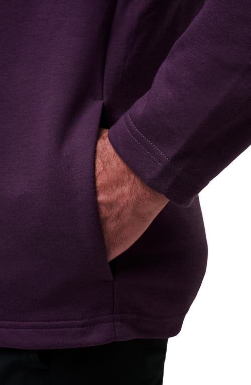Travismathew Upgraded Half Zip Pullover In Purple