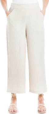 MAX STUDIO Textured Wide Leg Pants