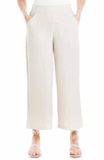 MAX STUDIO Textured Wide Leg Pants