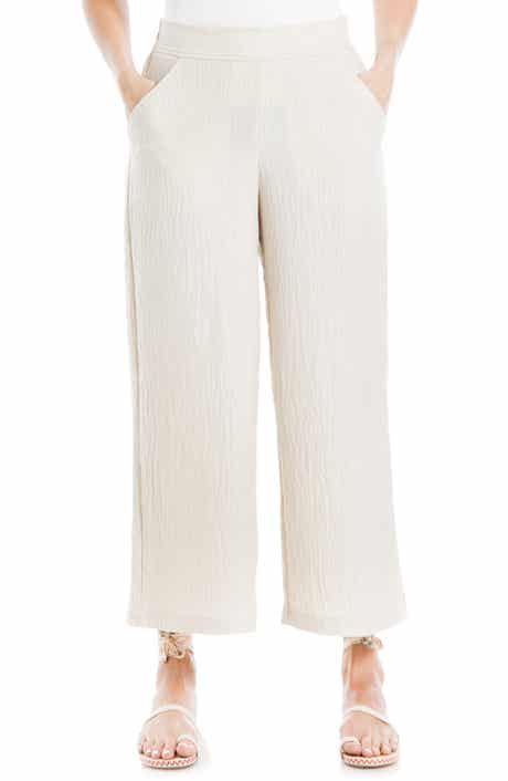 MAX STUDIO Textured Wide Leg Pants