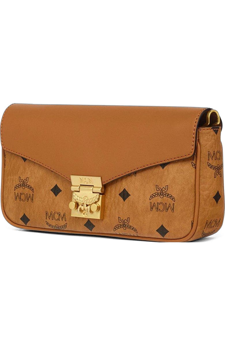 MCM Tracy Crossbody in Visetos Leather Mix, Alternate, color, Cognac
