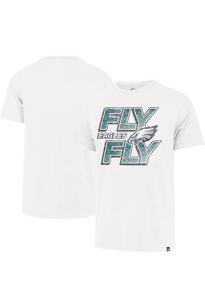 Men's '47 White Philadelphia Eagles Fly Regional Franklin T-Shirt, Main, color, White