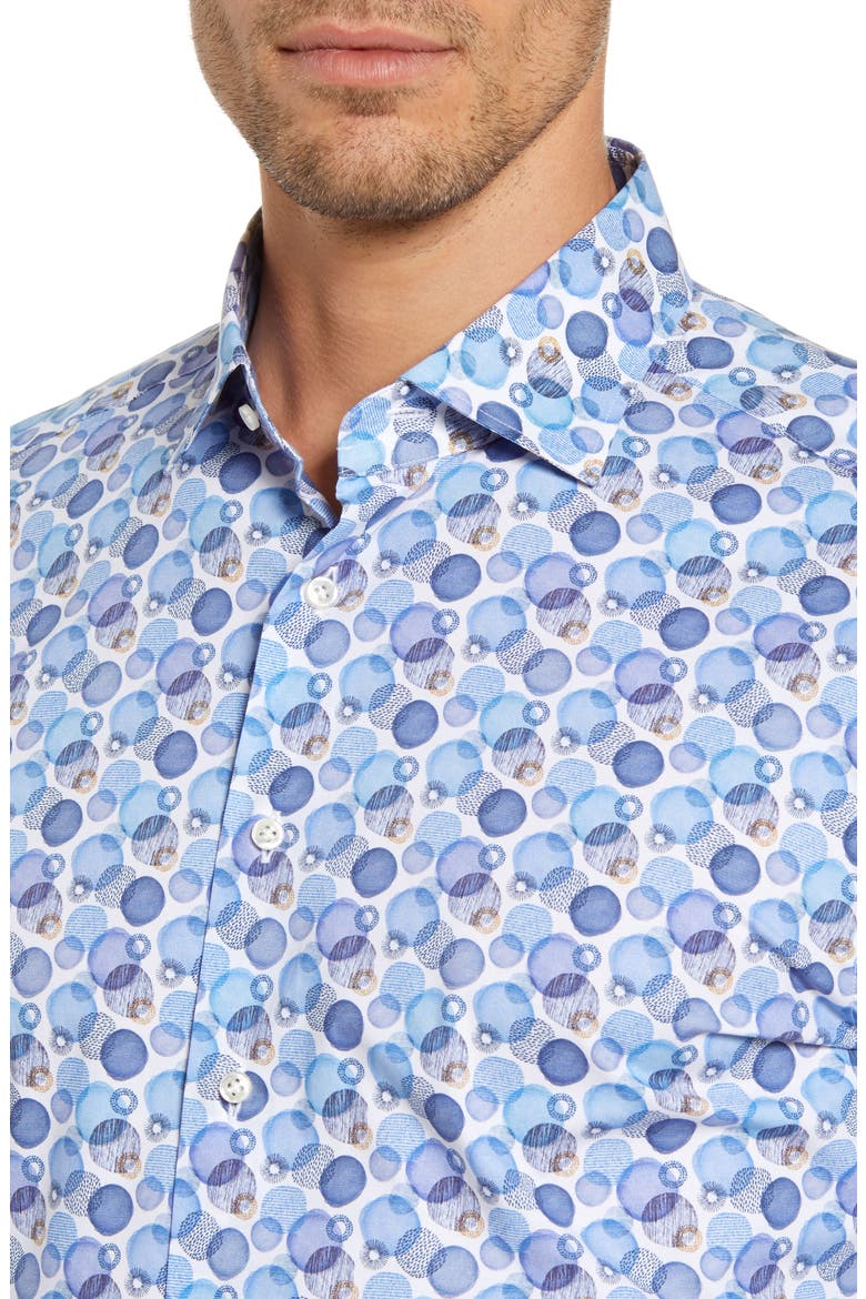Regular Fit Button-Up Shirt, Alternate, color, BLUE