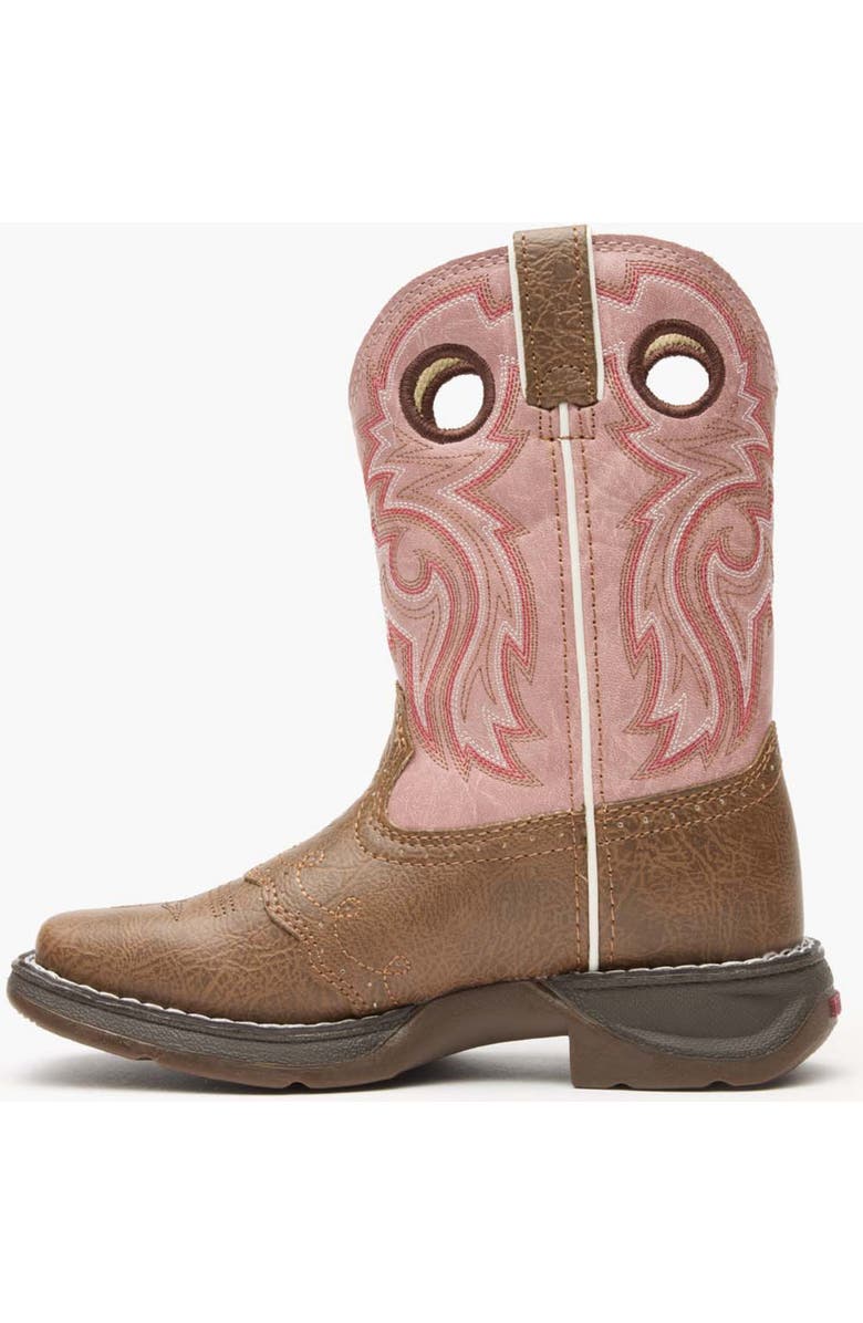DURANGO Lil' Little Kids' Western Boot, Alternate, color, Tan And Pink