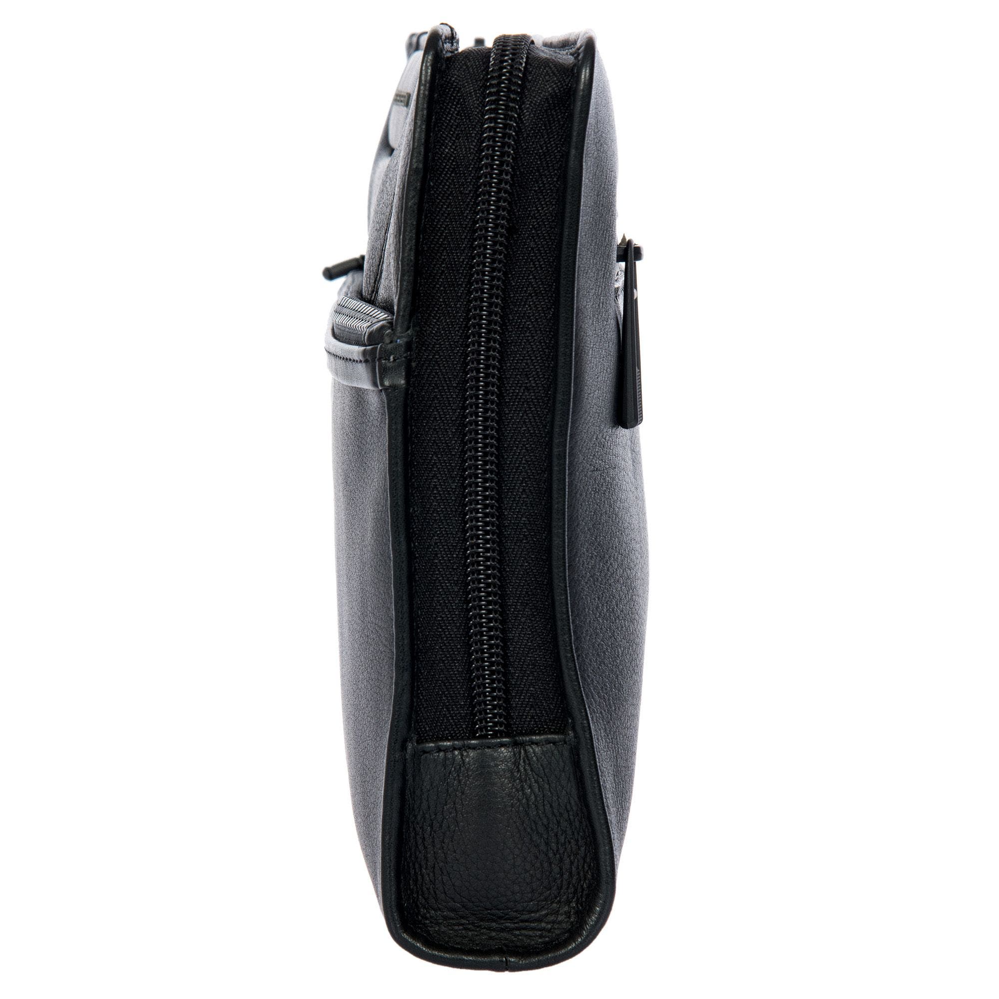 Porsche Design Roadster Leather EVO Clutch Bag with Front Pocket, Alternate, color, Black