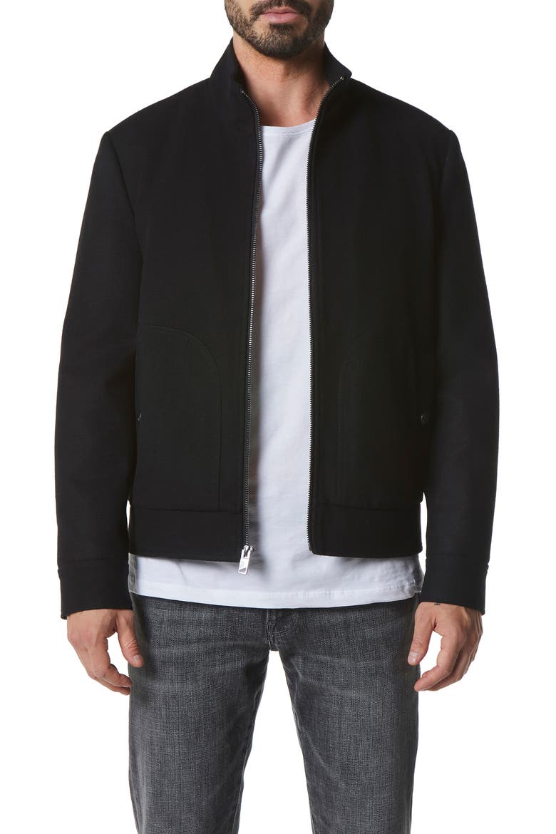 'Wallace' Wool Jacket, Main, color, BLACK