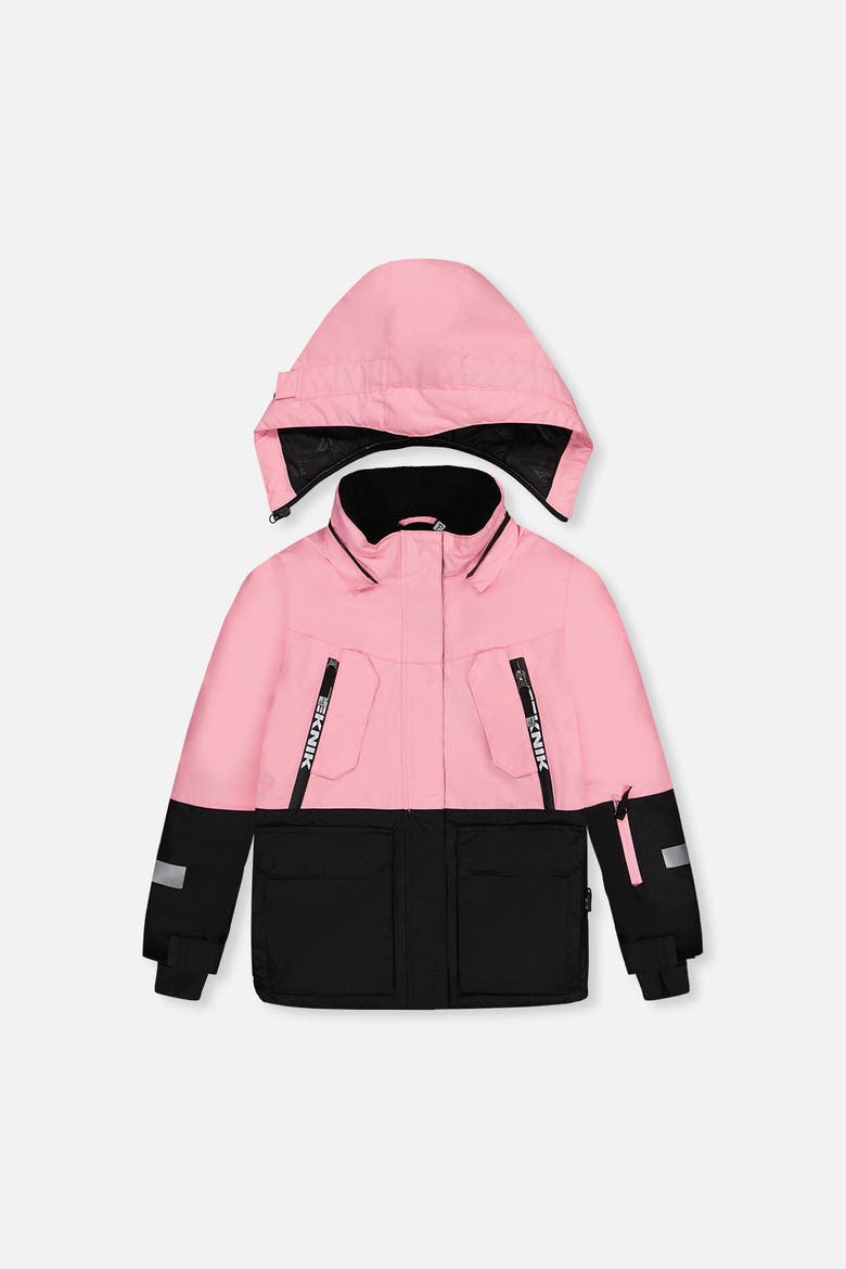 Fleece Teknik Jacket & Pants Two Piece Snowsuit, Alternate, color, Pink