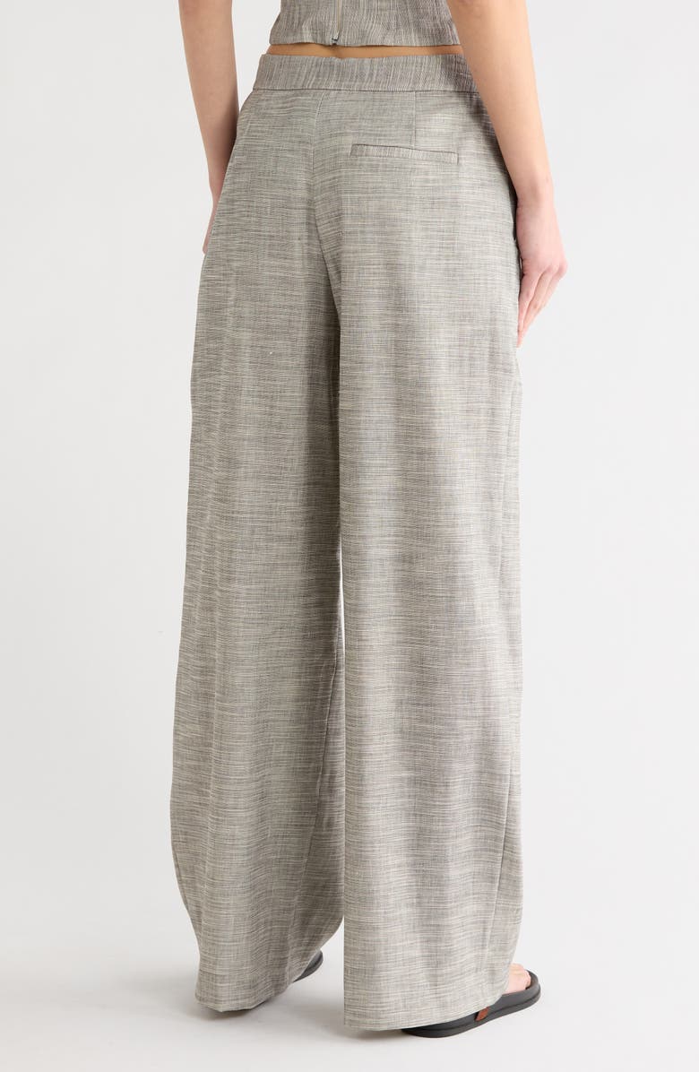 TWP Greenwich Avenue Wide Leg Pants, Alternate, color, Light Heather Grey
