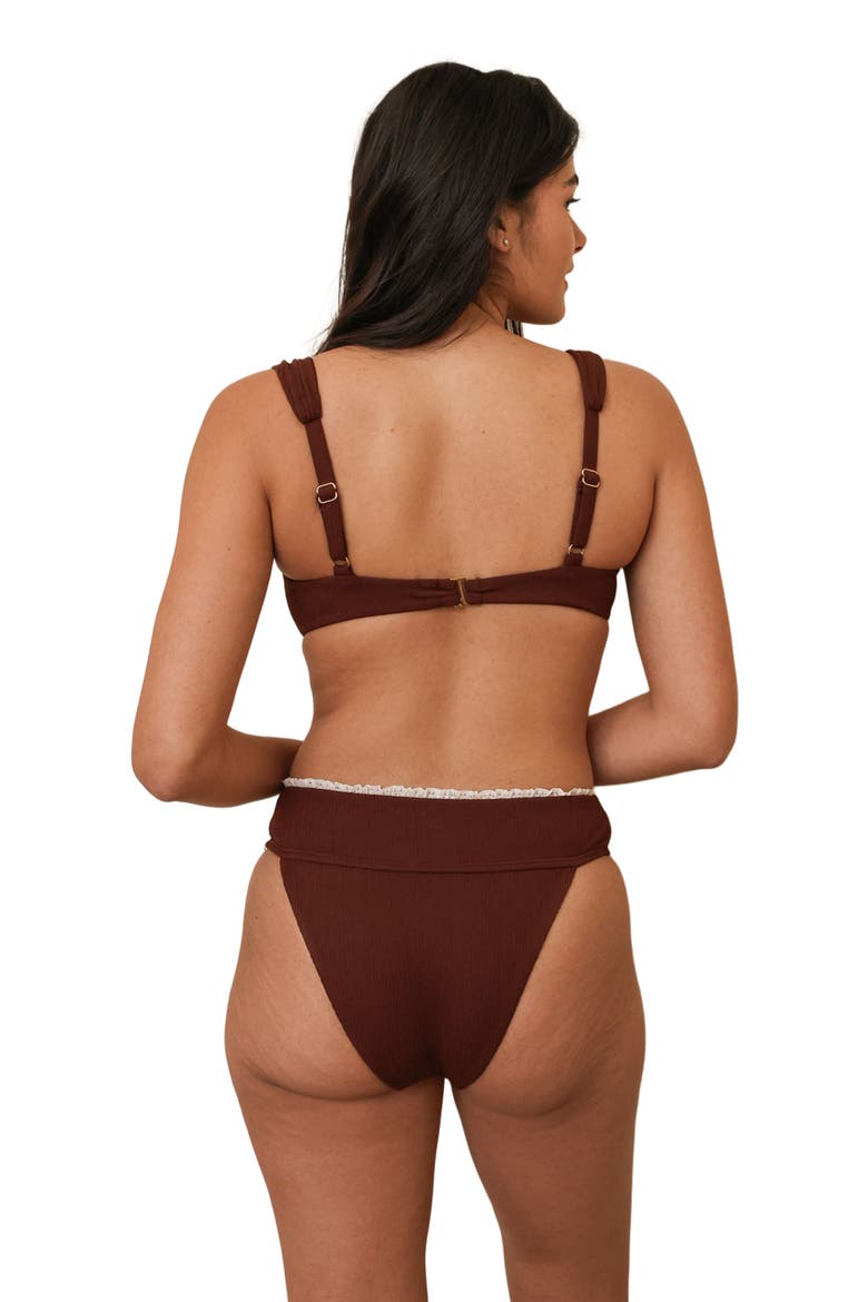 Sydney Cheeky Bikini Bottom, Alternate, color, Terra