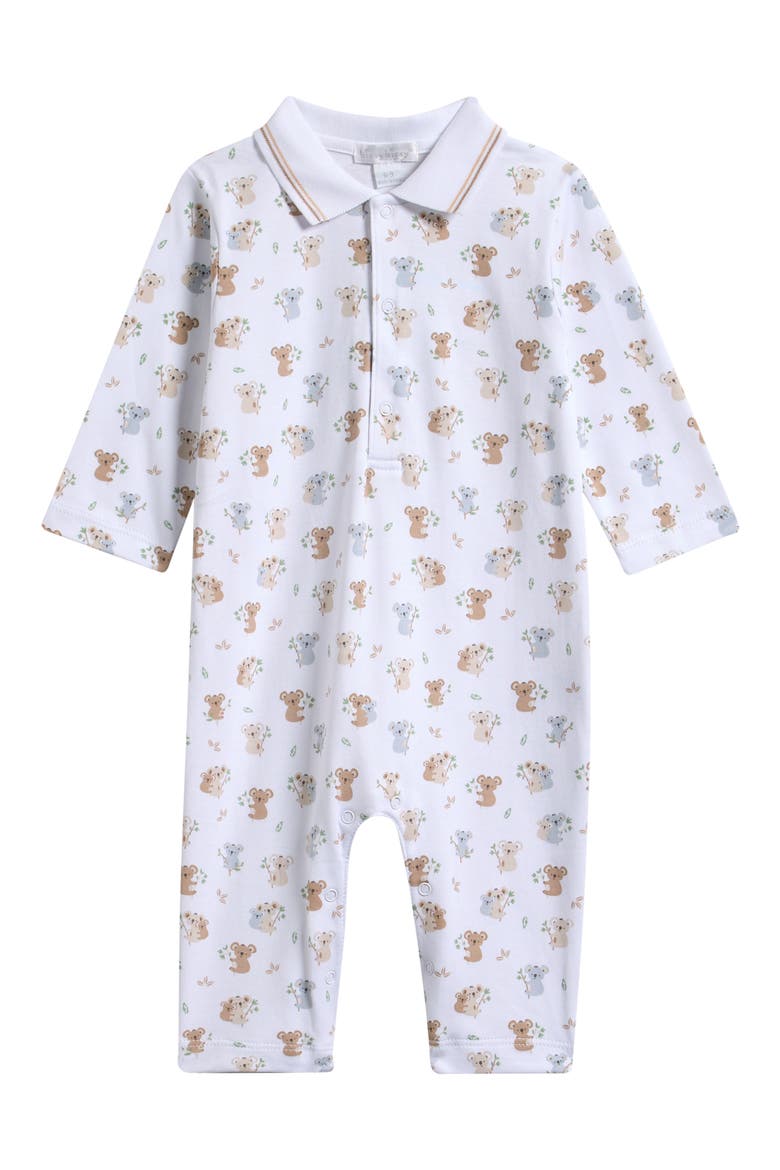Kids' Koala Print Pima Cotton Playsuit, Main, color, MULTI