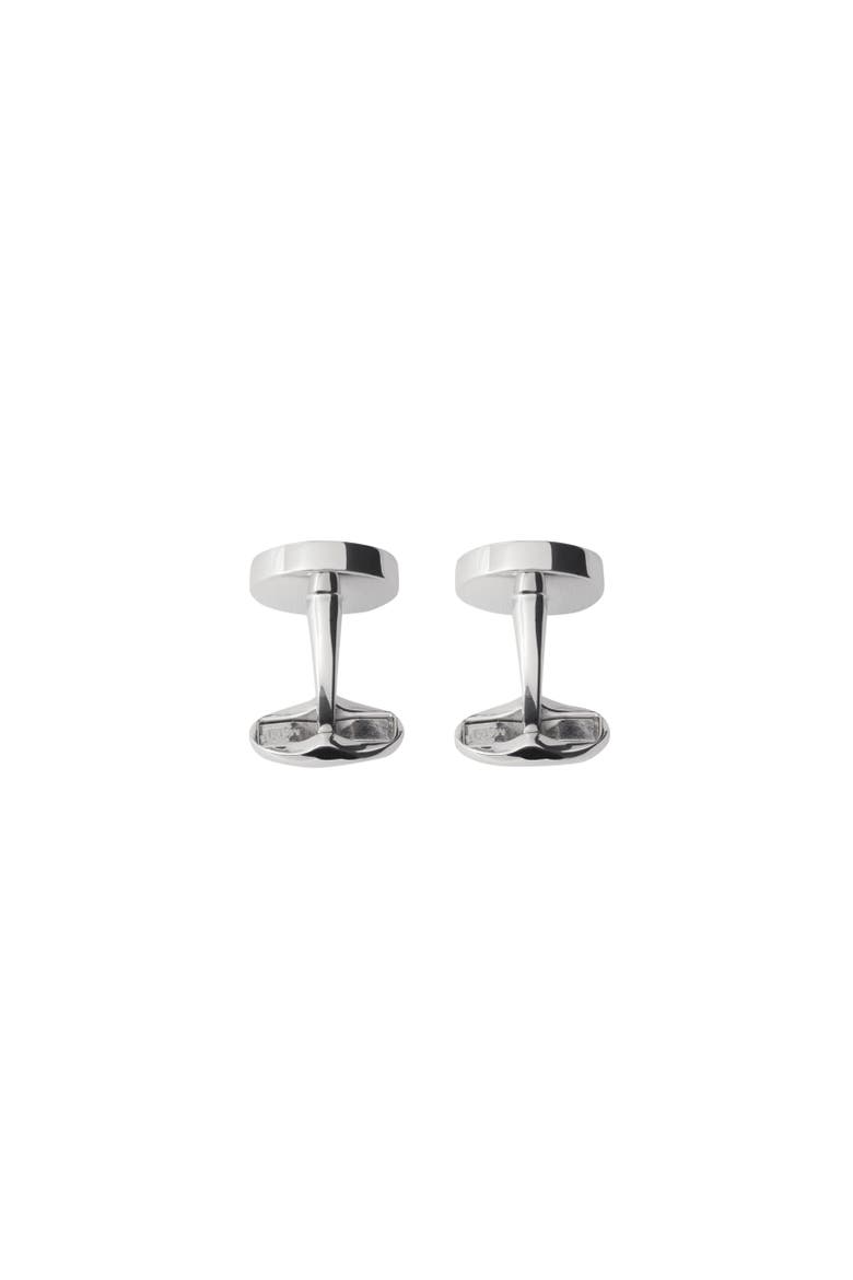 Logo Cufflinks, Alternate, color, Silver