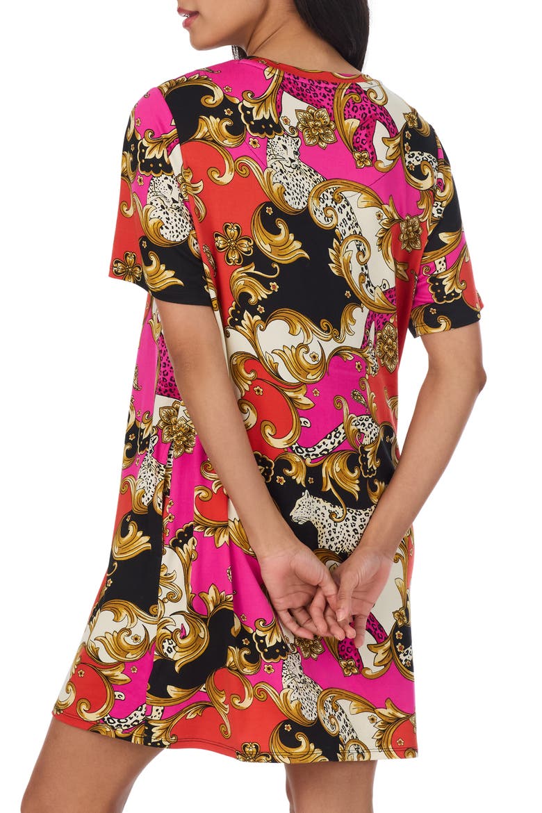 Short Sleeve Nightshirt, Alternate, color, MULTI