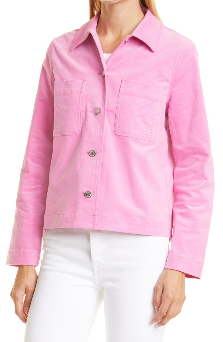 Samsøe Samsøe Bui Stretch Brushed Cotton Corduroy Jacket, Alternate, color, 