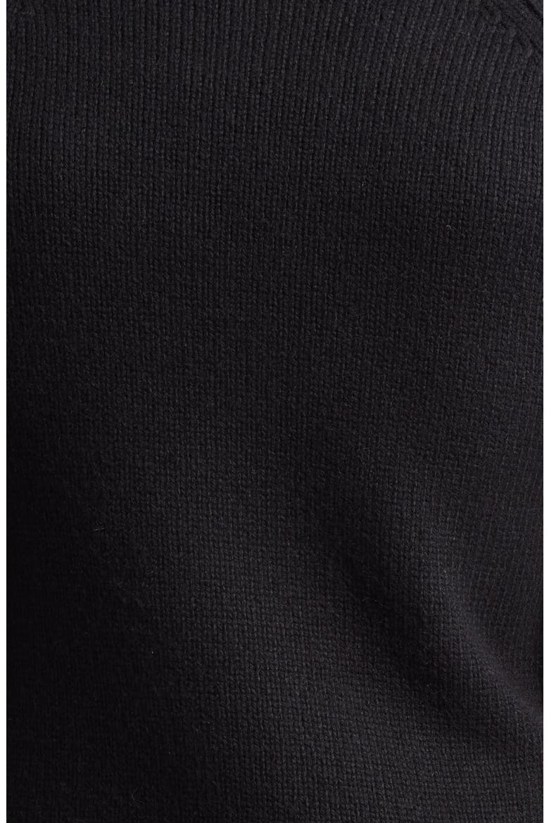 Wool, Cashmere & Mohair Roll Neck Sweater, Alternate, color, BLACK