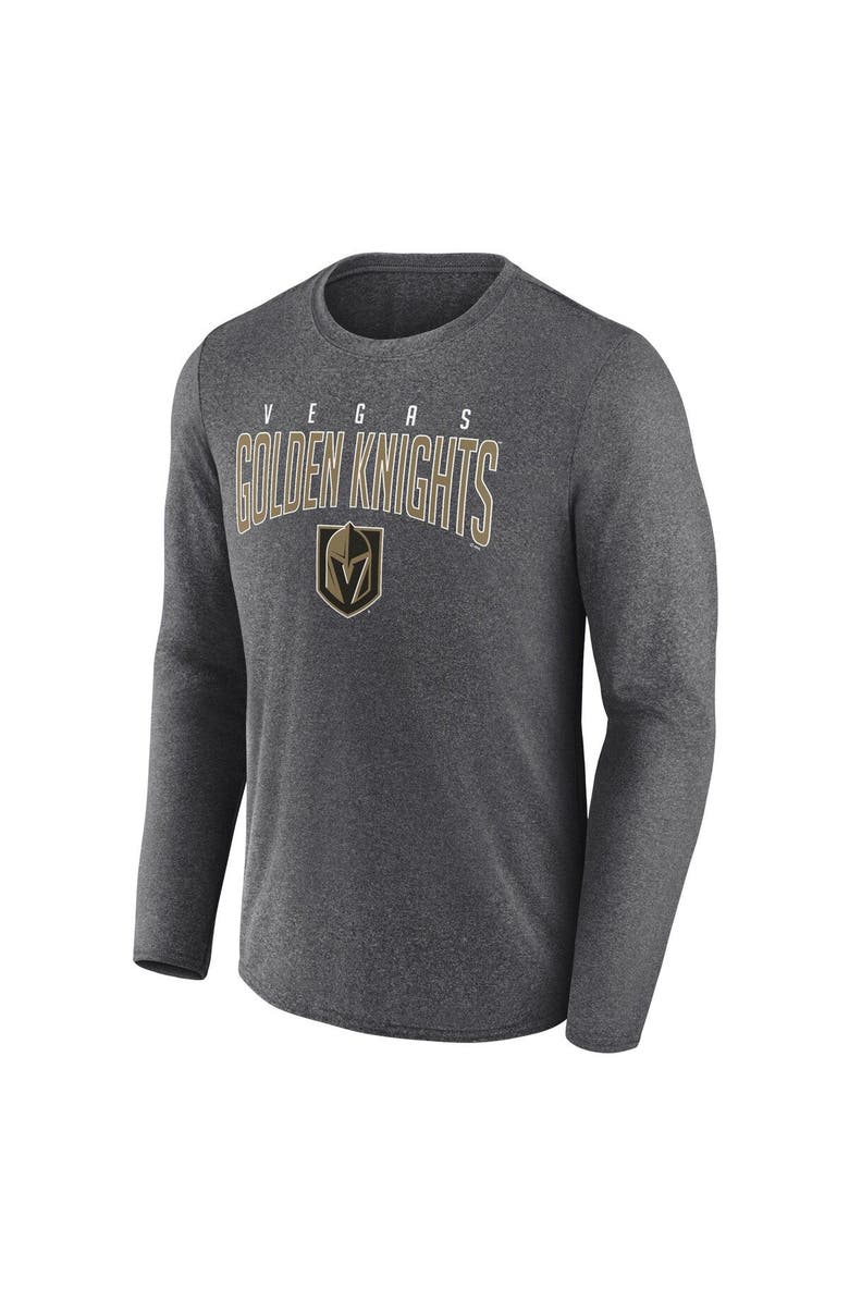FANATICS Men's Fanatics Branded Heather Charcoal Vegas Golden Knights Special Edition 2.0 Scoring Chance Long Sleeve T-Shirt, Alternate, color,