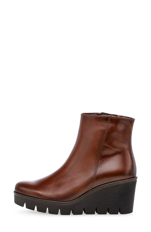 Gabor Wedge Bootie In Brown