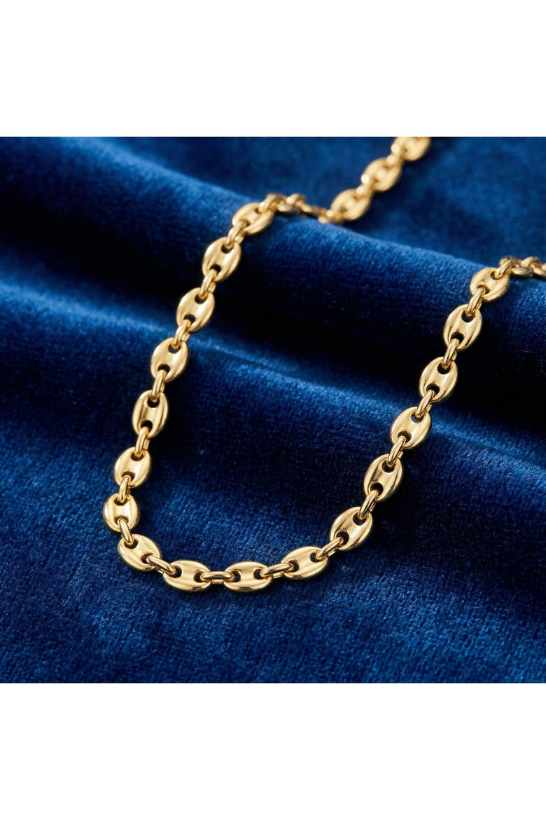 14k Gold Mariner Women's 24" Chain Necklace 22 Grams 7mm Thick, Alternate, color, 14k Yellow Gold