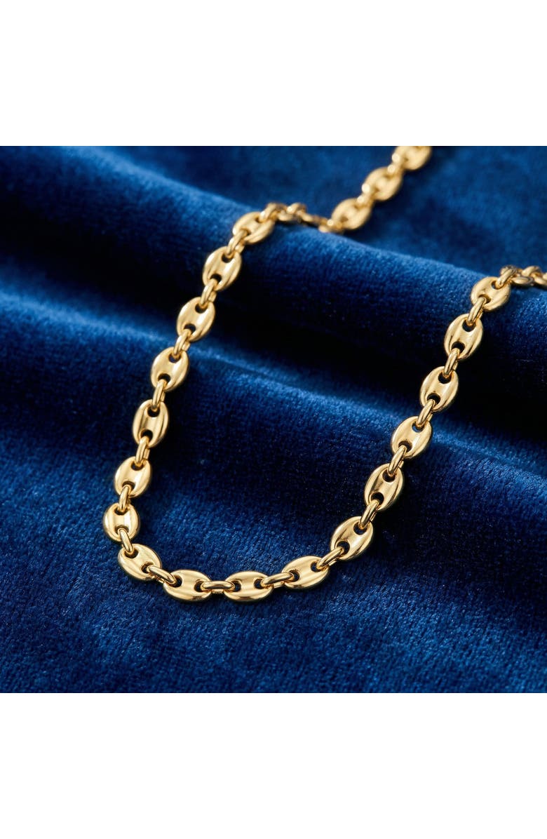 Bliss Diamond 14k Gold Mariner Women's 24" Chain Necklace 22 Grams 7mm Thick, Alternate, color, 14K Yellow Gold