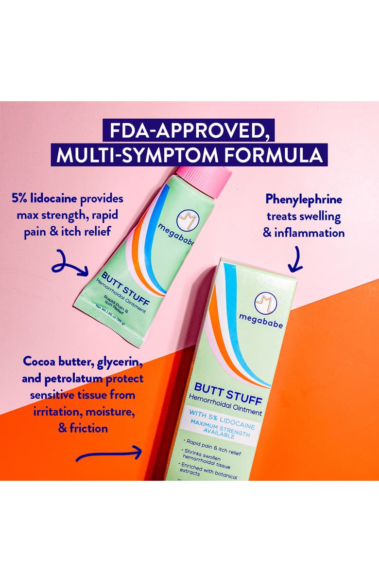 Megababe Butt Stuff Hemorrhoidal Ointment, Alternate, color, 