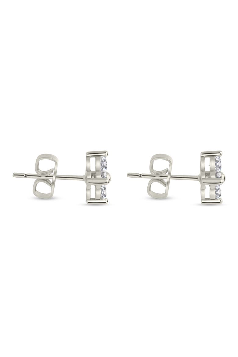 CZ Cluster 2-Pack Stud Earrings, Alternate, color, SILVER