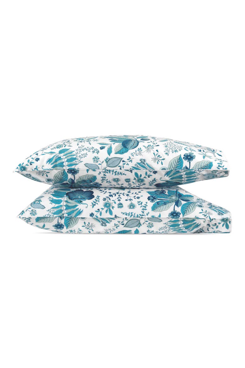 Pomegranate Set of 2 Pillowcases, Main, color, PRUSSIAN BLUE