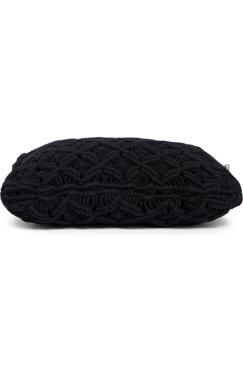 Collection XIIX Large Macramé Tote Bag, Alternate, color, Black