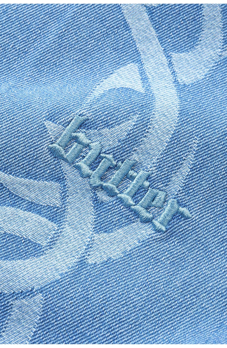 Butter Goods Denim Jacquard Zip Jacket, Alternate, color, Blue