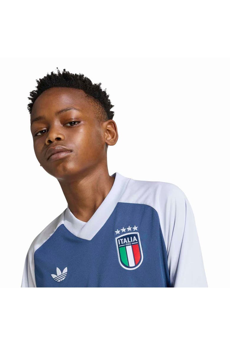 Youth adidas Blue Italy National Team 2026 Pre-Match Top, Alternate, color, Blue