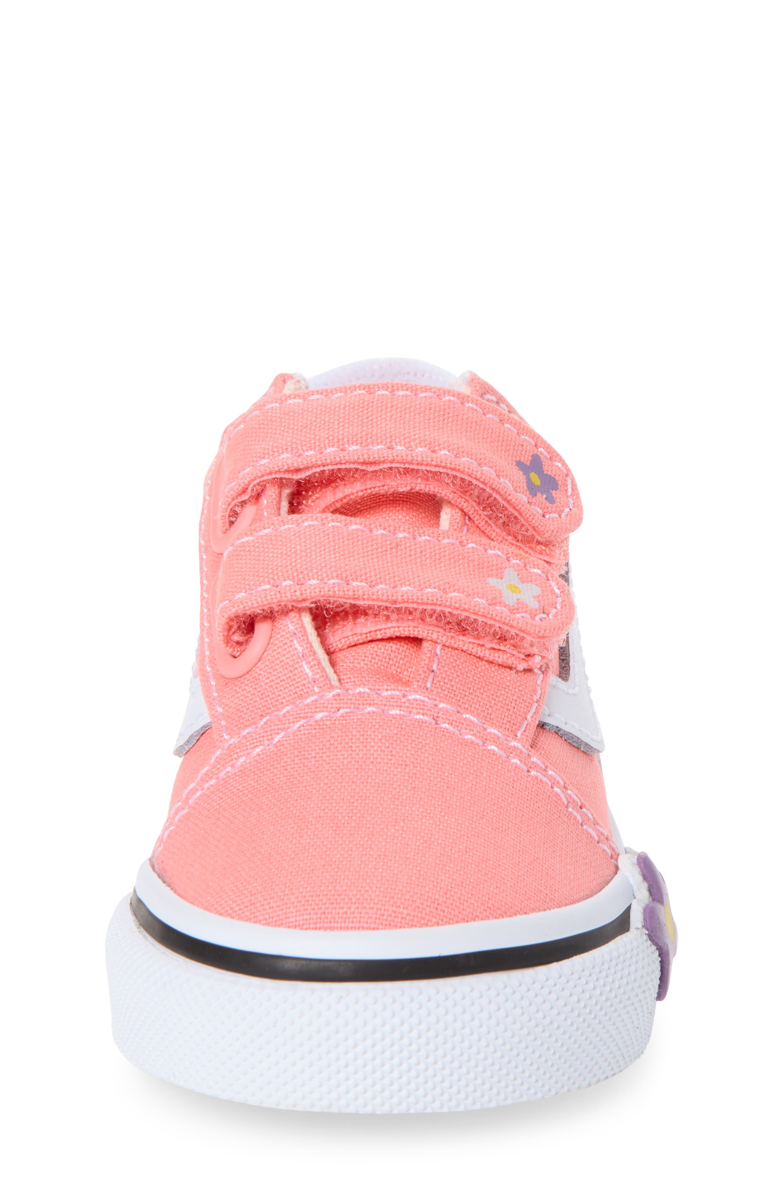 Kids' Old Skool V Flower Sneaker, Alternate, color, SUNSET BLUSH PINK