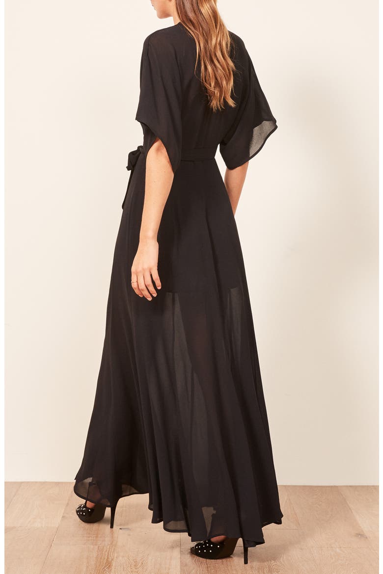 Winslow Maxi Dress, Alternate, color, BLACK