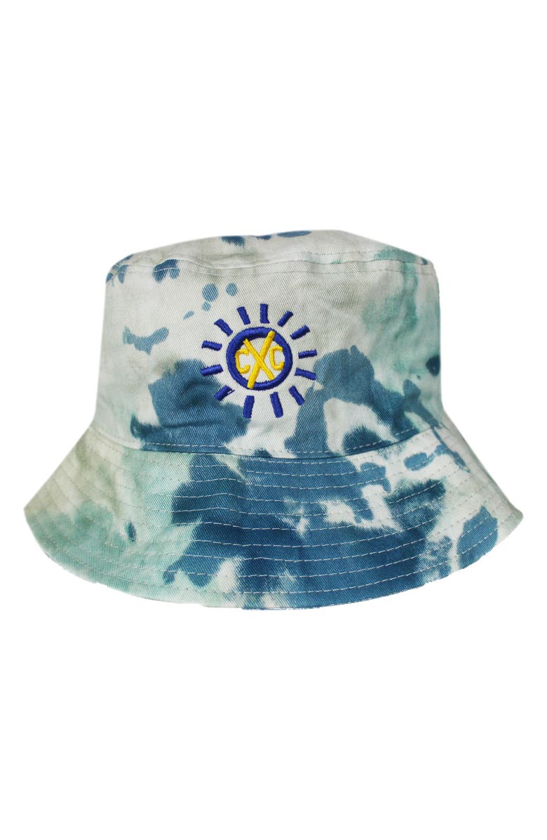 Cross Colours Good Vibrations Tie Dye Bucket Hat, Main, color,