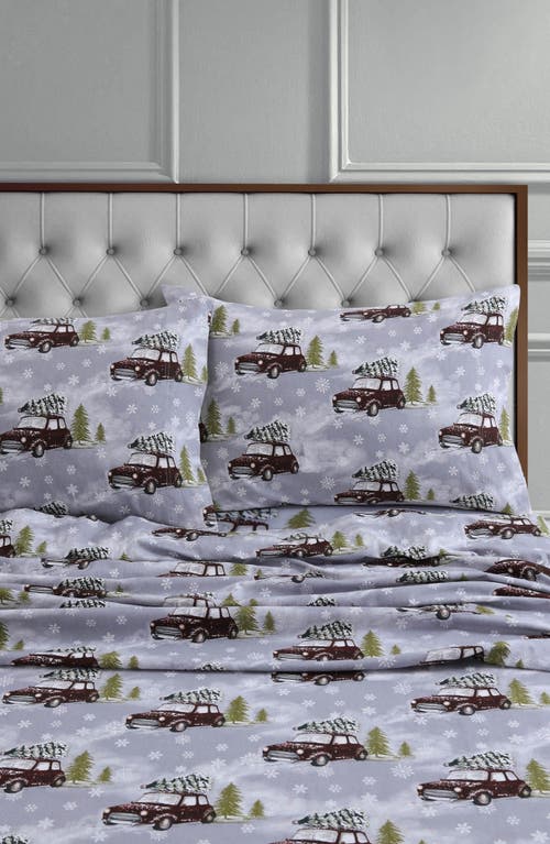 Azores Home Winter Outing Cotton Flannel Sheet Set In Multi