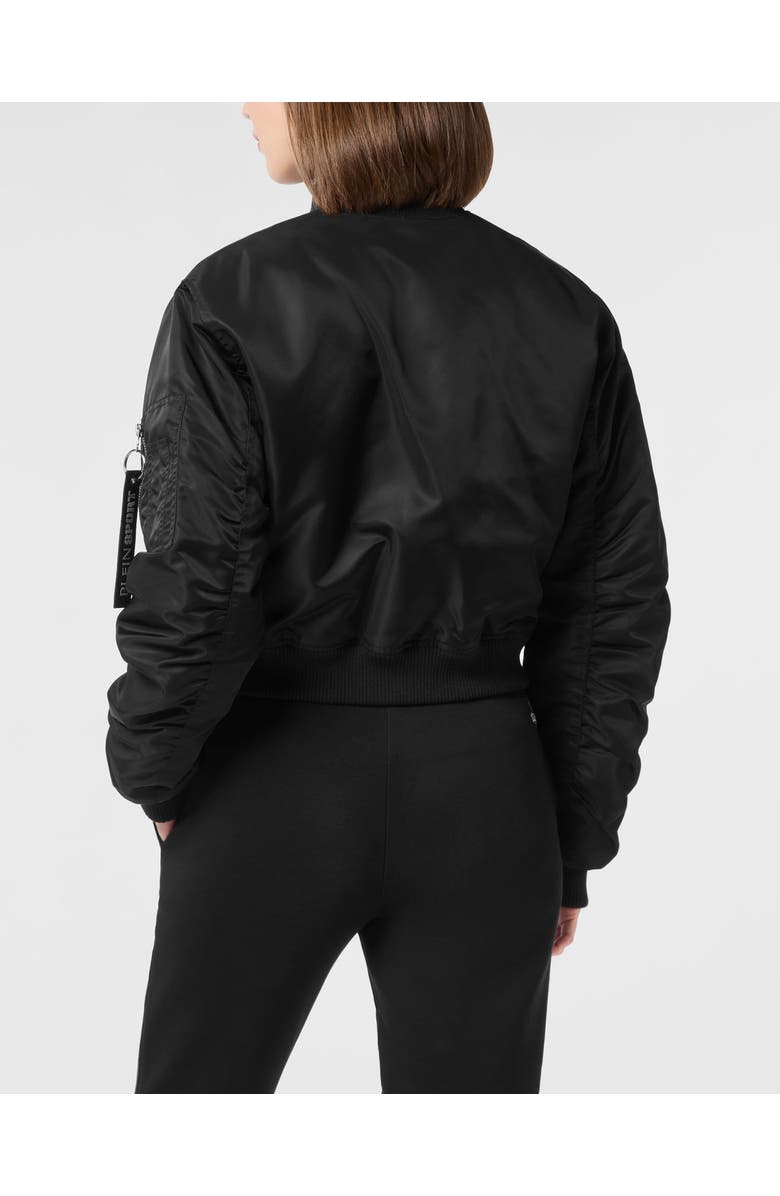 PLEIN SPORT Bomber Jacket Icon Women, Alternate, color, Black