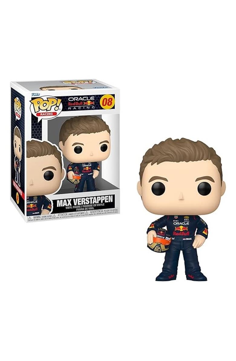 Funko Max Verstappen w/Helmet (Team Read Bull) Funko Pop!, Main, color, Multicolor