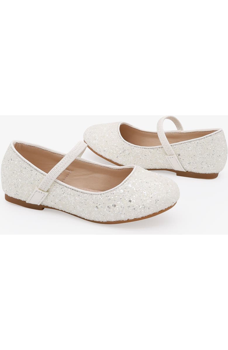 Kailee P Ridley-RG Rock Glitter Mary Jane Ballet Flats, Alternate, color, White
