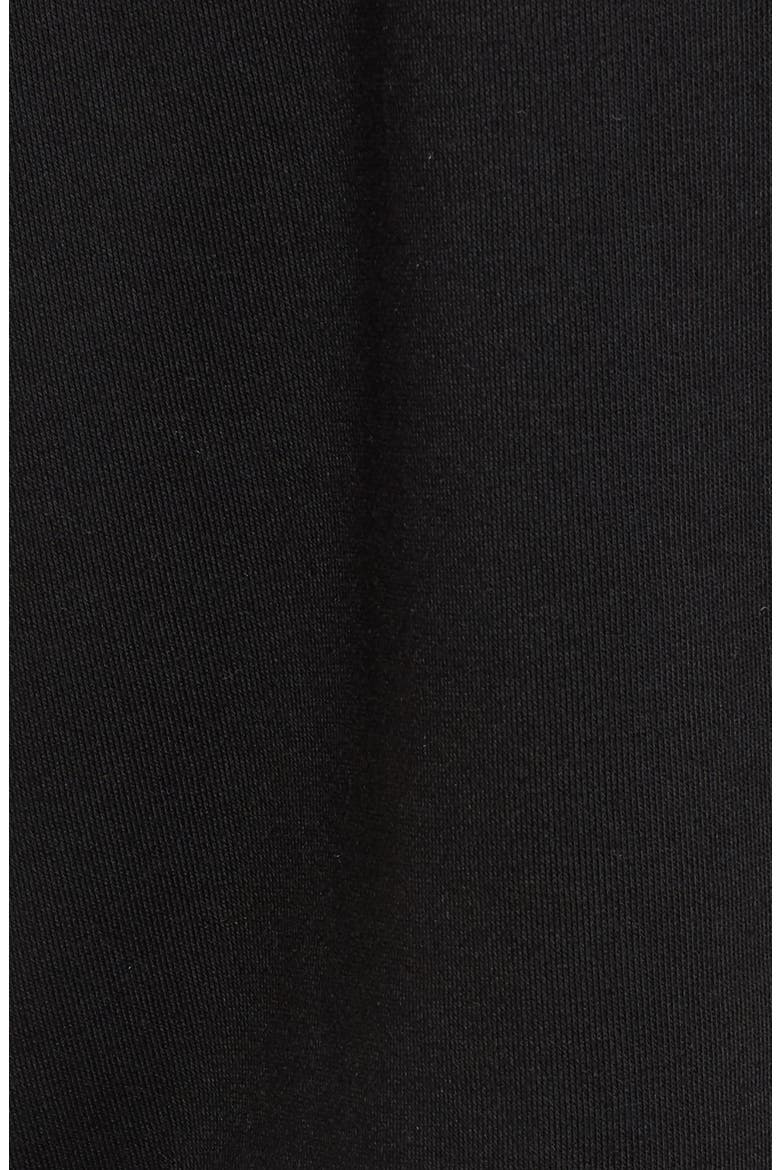 One-Shoulder Ruffle Sweatshirt, Alternate, color, BLACK