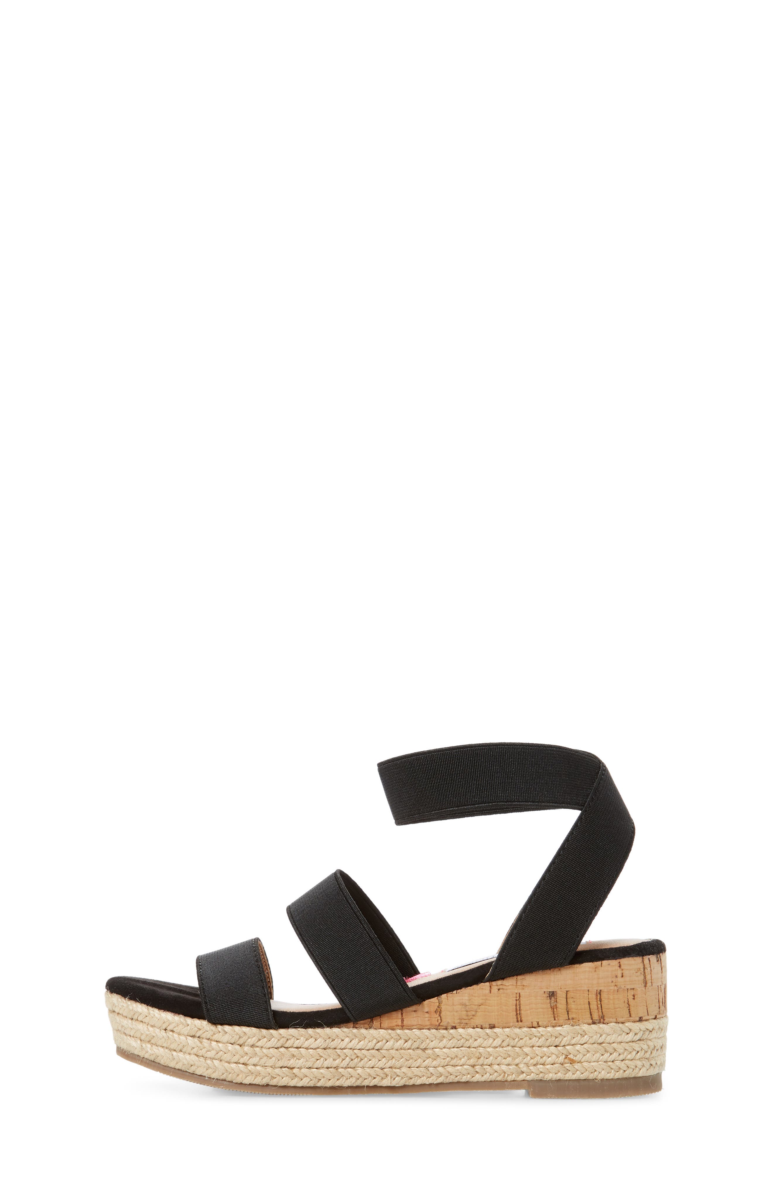 JBandi Wedge Sandal, Alternate, color, BLACK