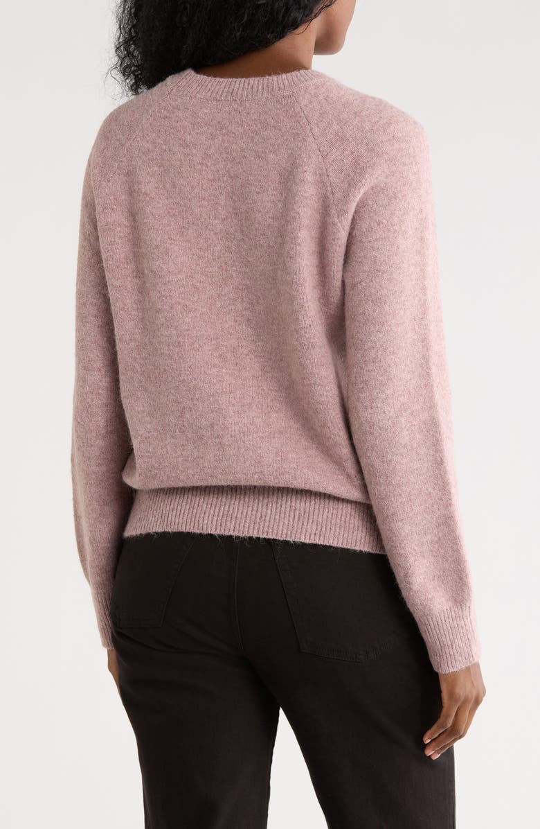 Bobeau Fluffy Sheep Sweater, Alternate, color, Mauve