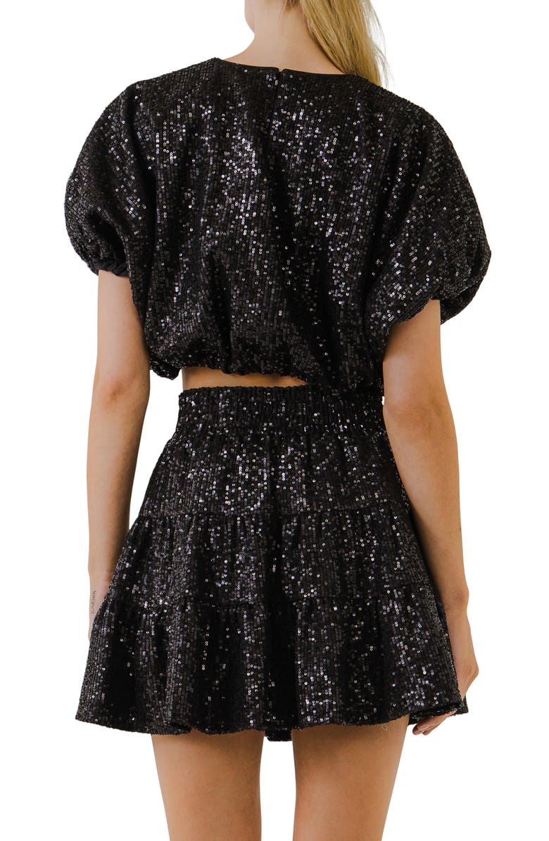 Endless Rose Sequins Crop Top, Alternate, color, 