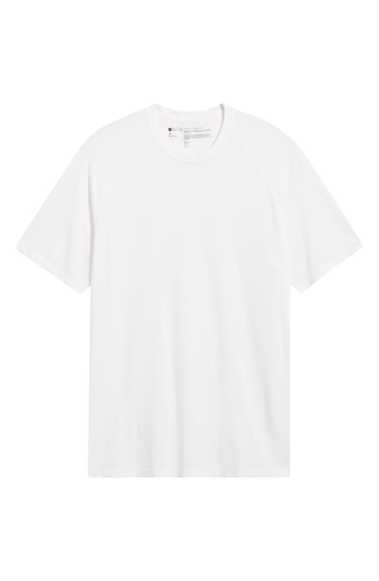 Zella Stretch Raglan T-Shirt, Alternate, color, White