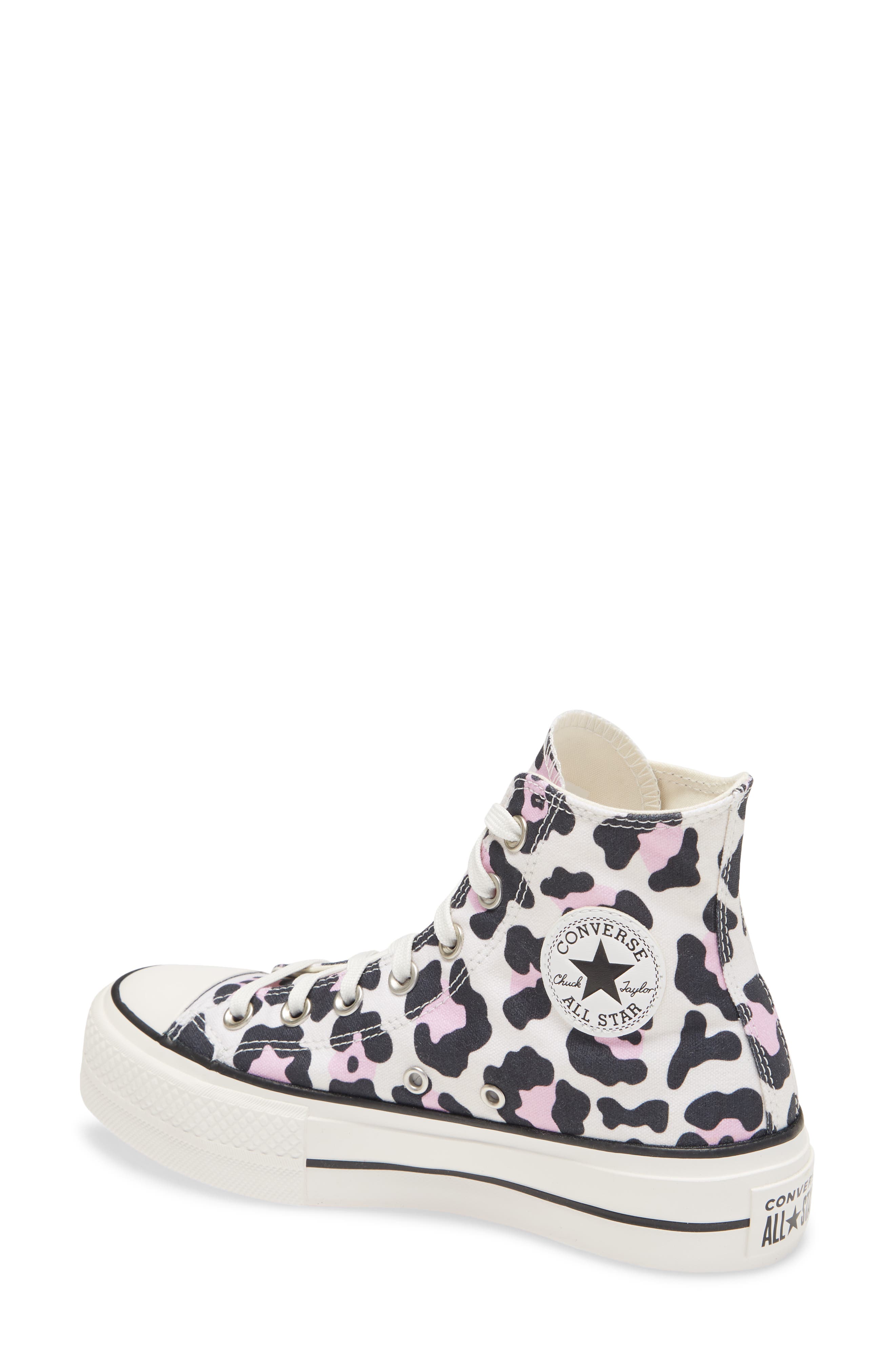 Chuck Taylor® All Star® Lift High Top Platform Sneaker, Alternate, color, VINTAGE WHITE/ MULTI/ BLACK