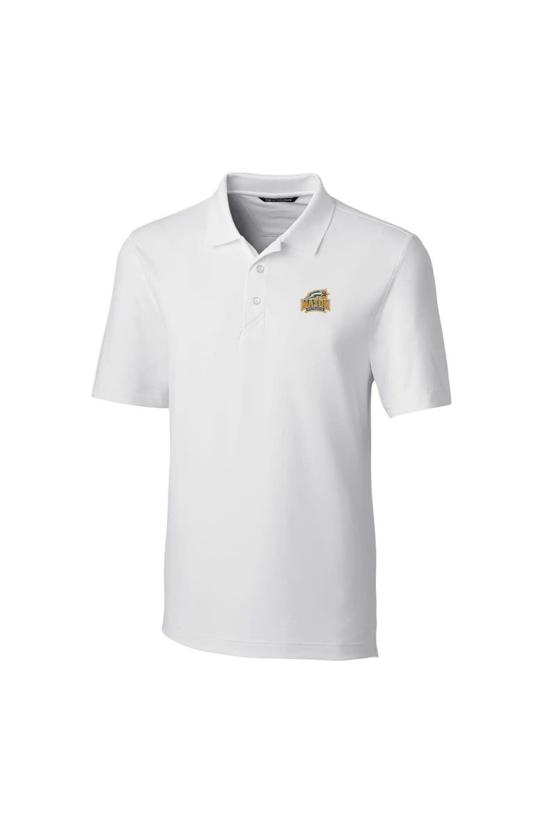 Cutter & Buck Men's Cutter & Buck White George Mason Patriots Big & Tall Forge Stretch Polo, Alternate, color, 