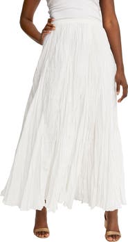 Jessica London Flowing Crinkled Maxi Skirt