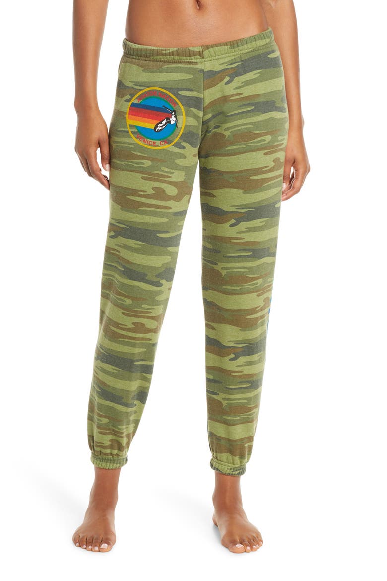 Rainbow Logo Sweatpants, Main, color, CAMO