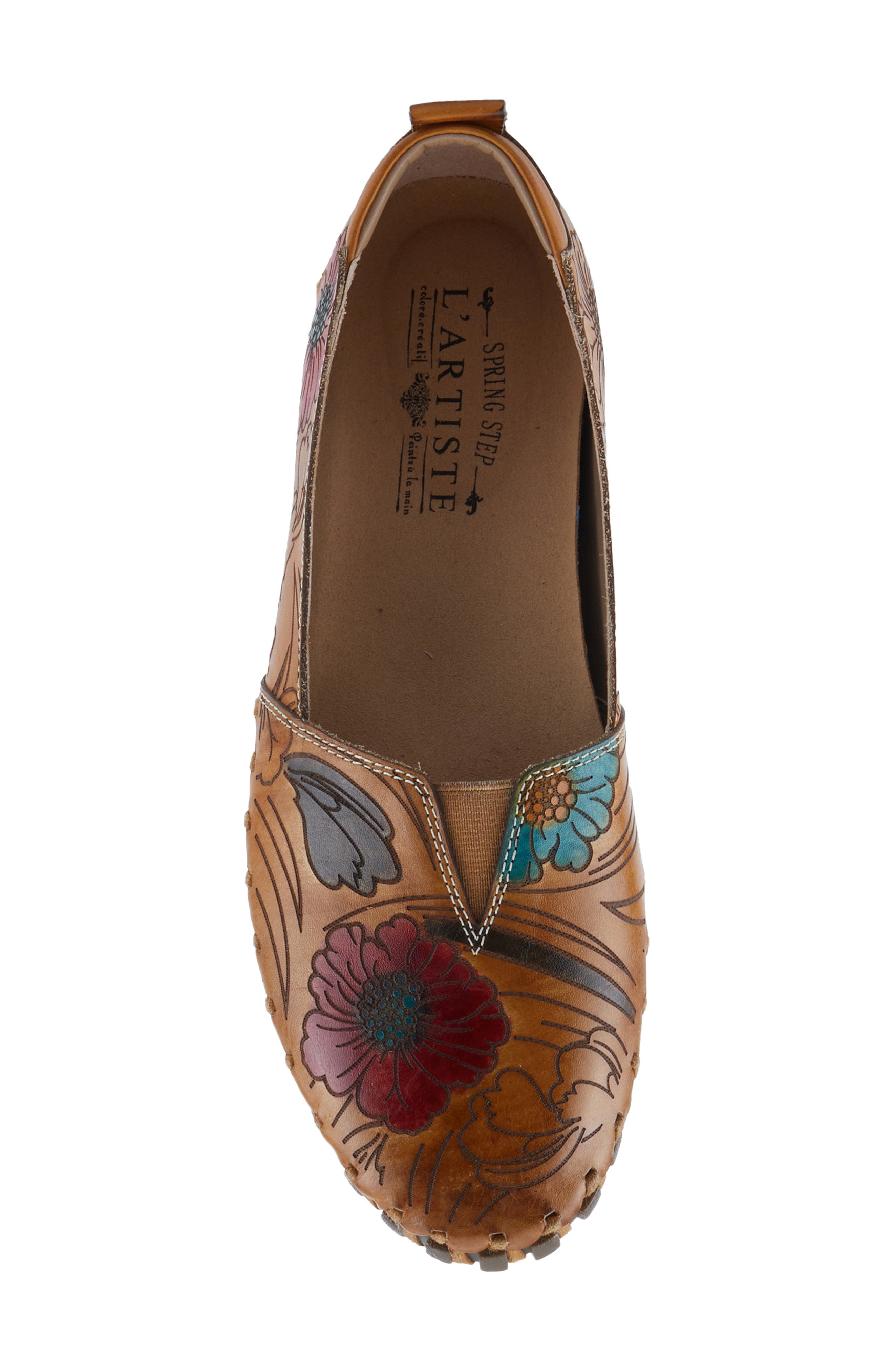 L'Artiste by Spring Step Modesty Flat, Alternate, color, Camel Multi