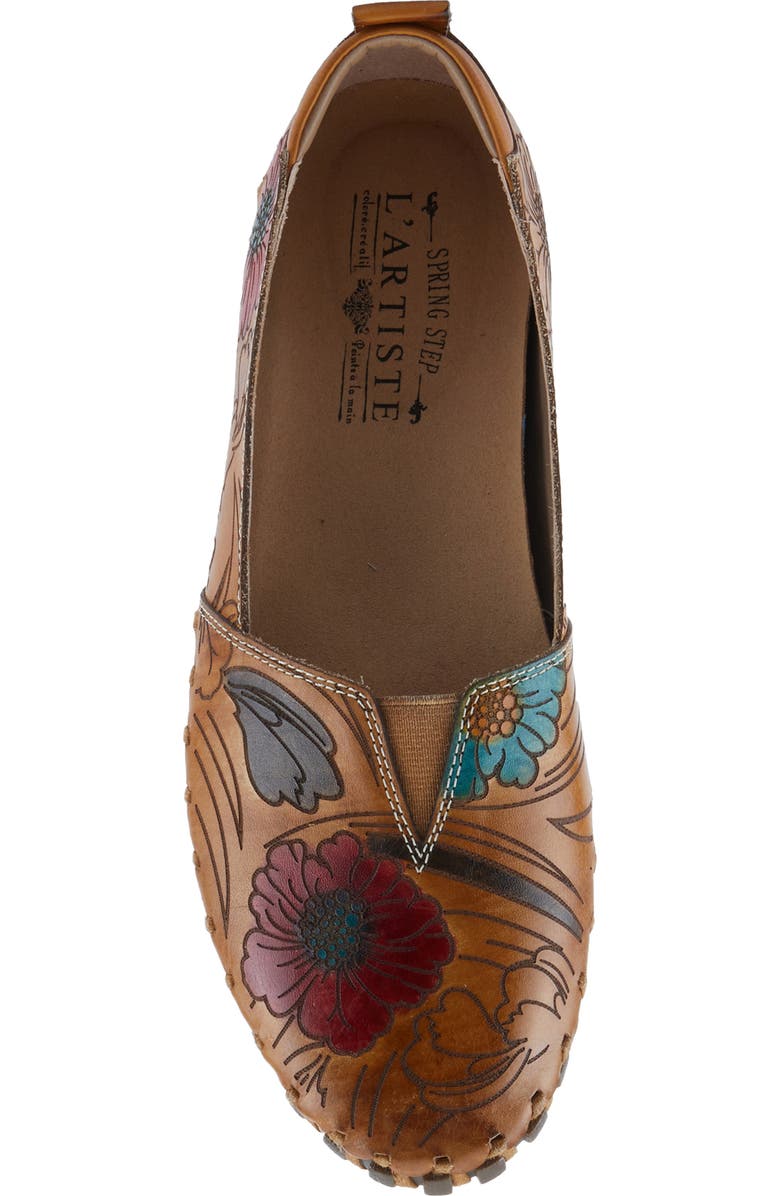 L'Artiste by Spring Step Modesty Flat, Alternate, color, Camel Multi