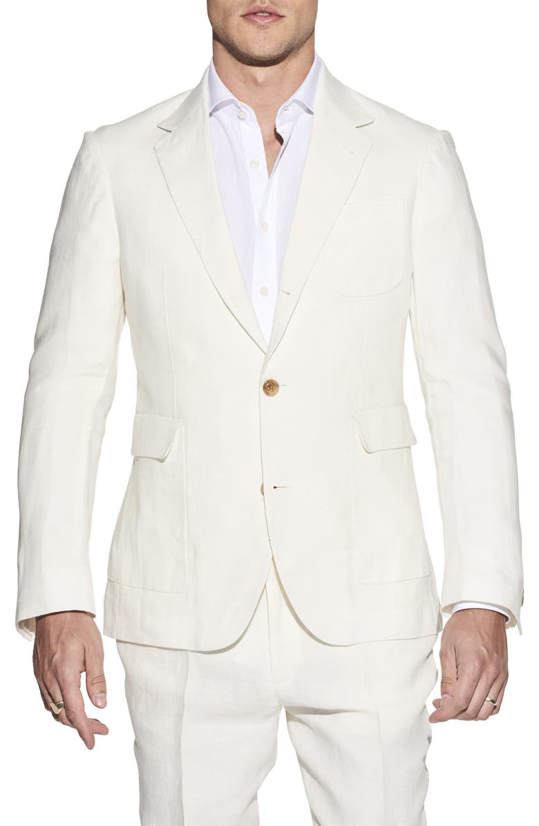 Strong Suit by Ilaria Urbinati Ignatius Slim Fit Linen Suit, Alternate, color, 