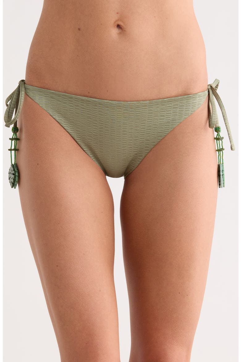 Side Tie Bikini Bottoms, Main, color, OLIVINE